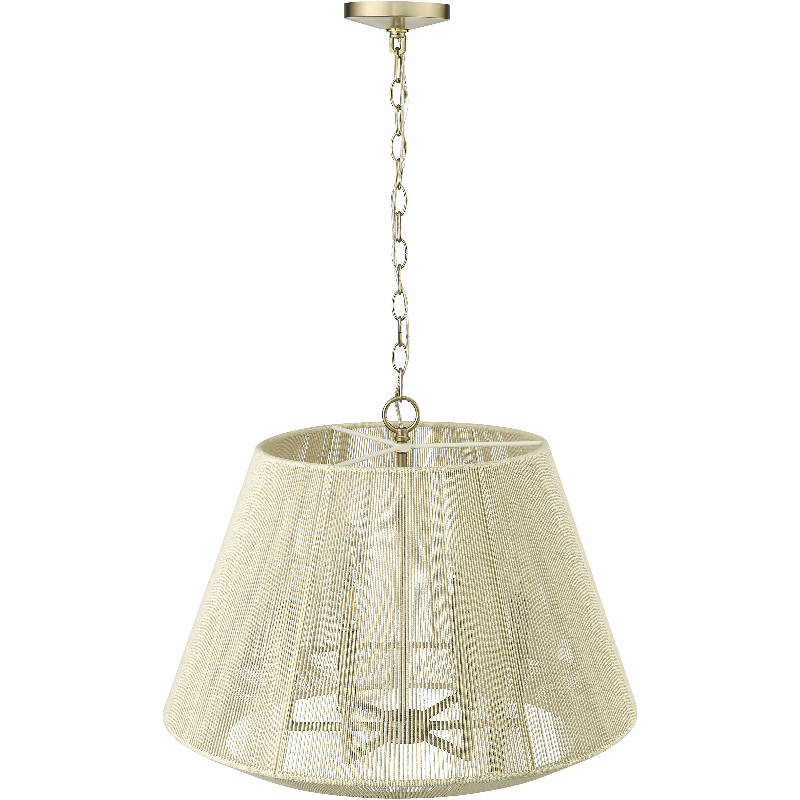 Sterling 6 Light 24.3 inch Modern Gold Pendant Ceiling Light